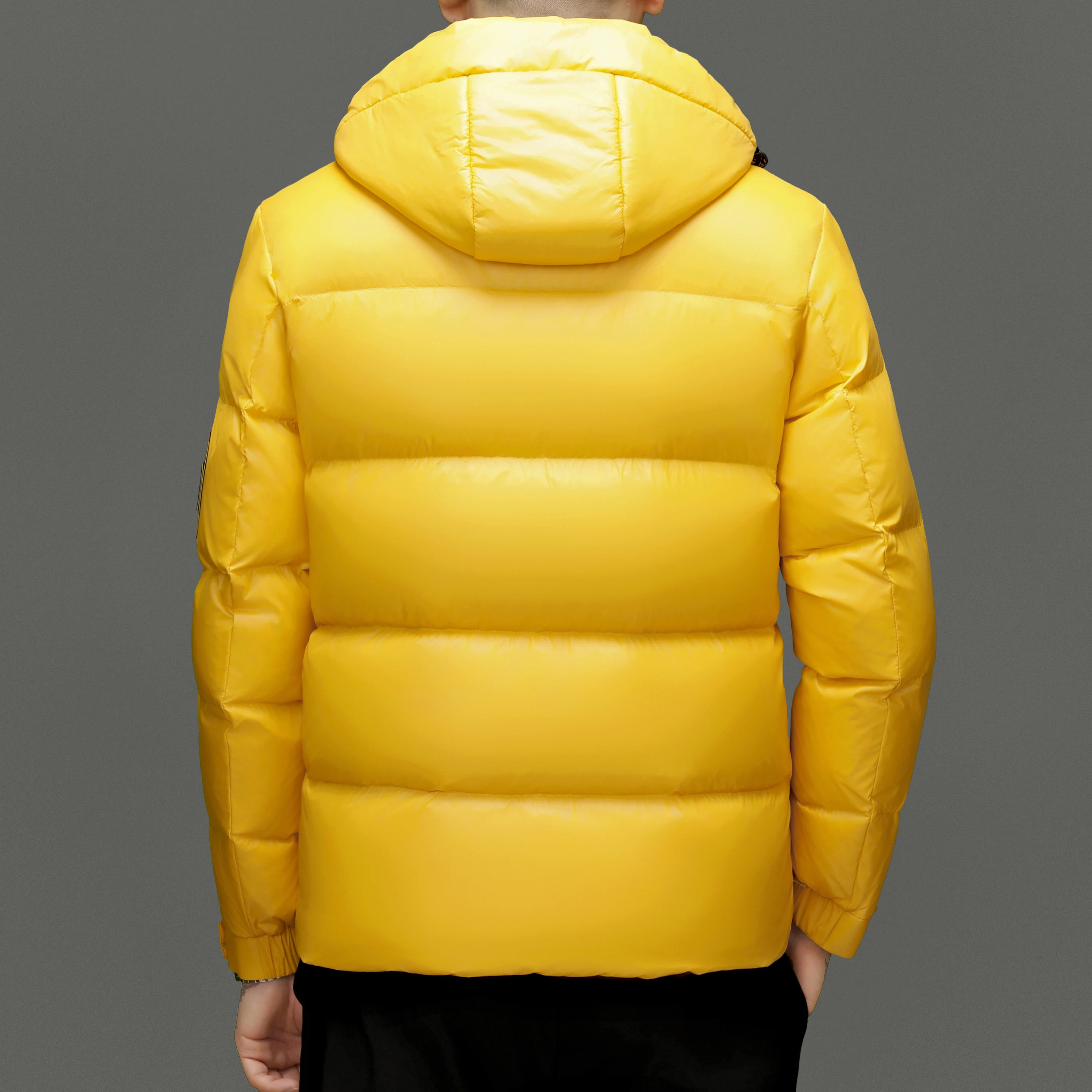 

High Grade 90% White Duck Down Puffer Jacket New 2025 Winter Men Trendy Warm Parkas Coat Hood Windproof Down Jackets