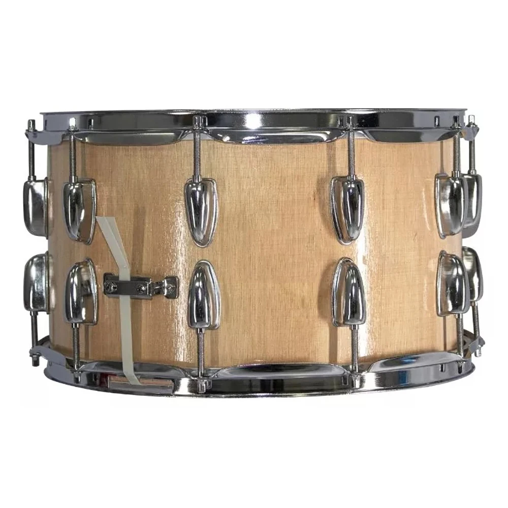 Wooden Chrome Plated Varnish 14*8Inch 10 Adjustable Screw High End Samba Drum Snare Drum