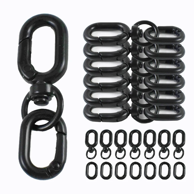 

10/20Sets Metal Ring Buckle 10/12mm Knapsack Chain Buckles Belts Dog Collar Spring Hook Belt Snap Hooks DIY Bag Sewing Accessory
