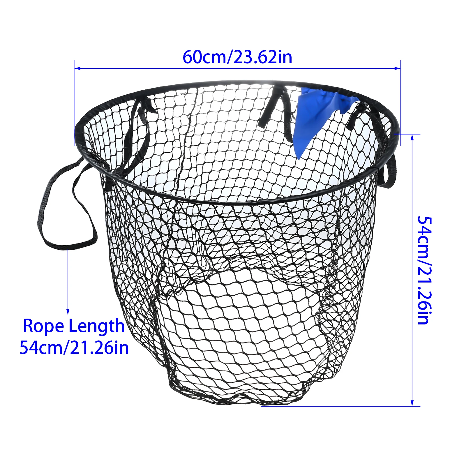 2pcs Black Soccer Goal Target Nets 58cm with Storage Bag for Goals Training Football Goal Net Soccer Matches Accessories