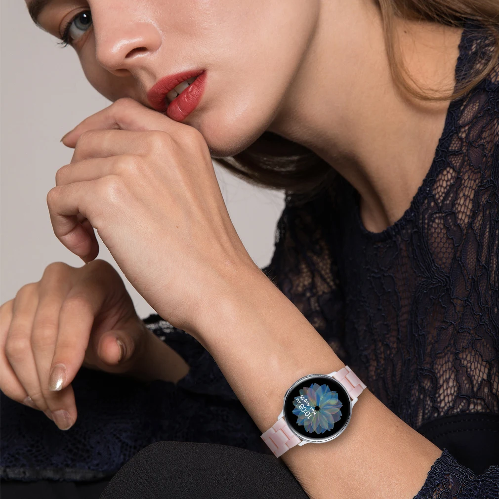 Pulseira de relógio de resina para Samsung Galaxy Watch 4, Classic 42, 46mm, Pulseiras, 20mm, Galaxy Watch 5, 40mm, 44mm, 45mm, Watch5 Pro