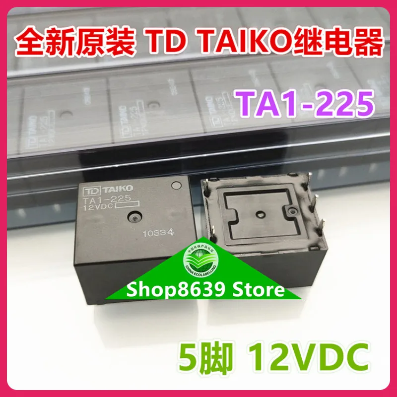 New original TA1-225 12VDC automotive on-board vulnerable relay Taikang TD TAIKO