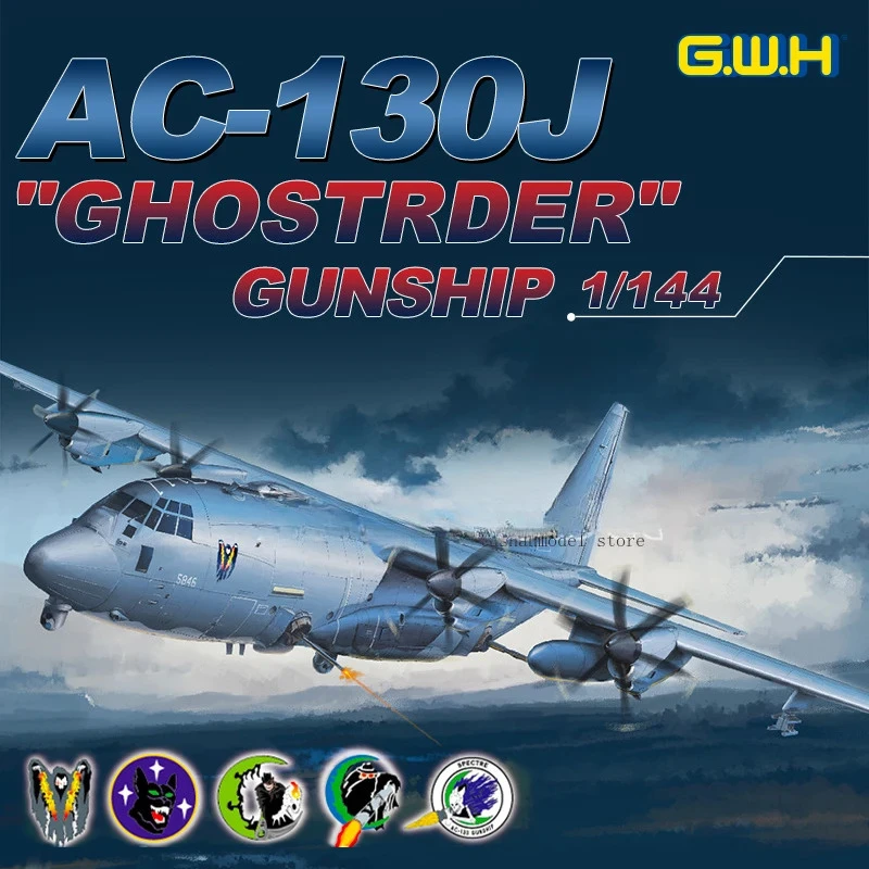 

Great Wall Hobby Assemble Aircraft Plastic Model Kit L1012 AC-130J "Ghost Rider" Heavy Ground Attack Aircraft 1/144