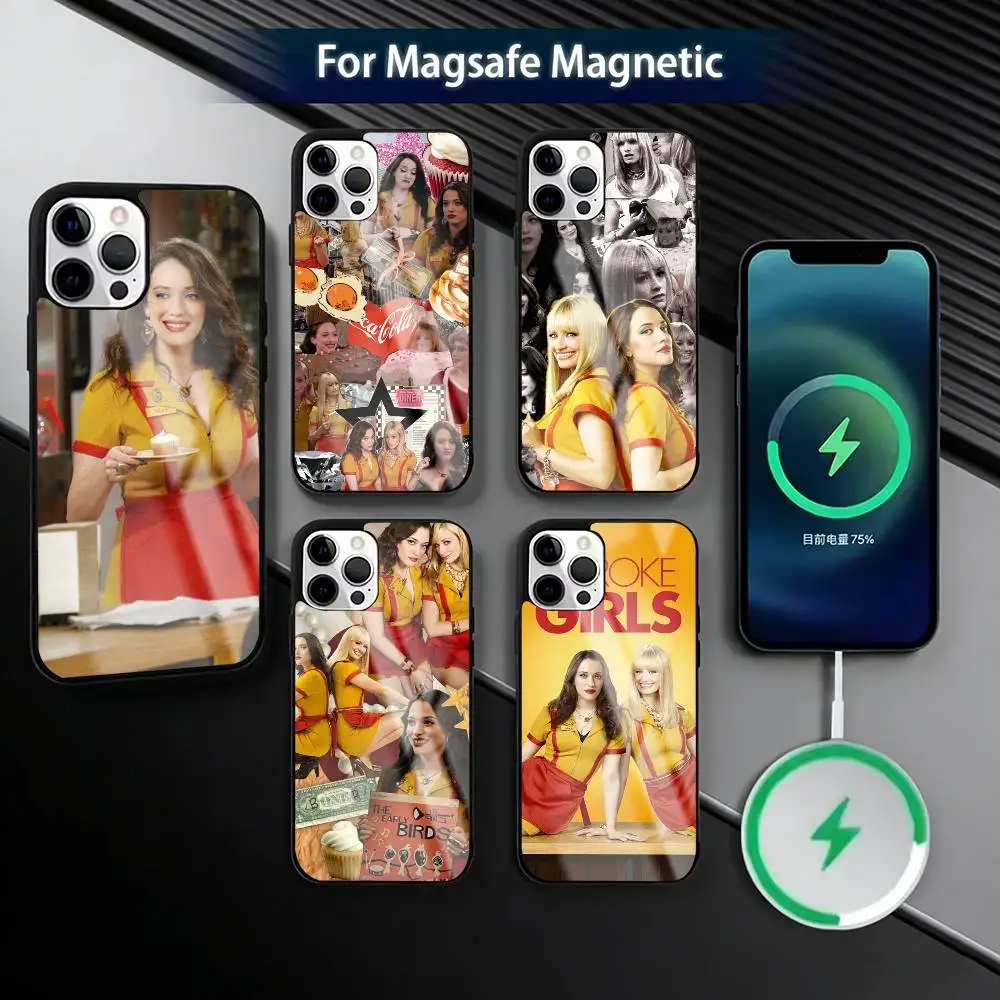 

2 Broke G-Girls Phone Case For iPhone17,16,15,14,13,12,11 Plus,Pro Magnetic with Magsafe Wireless Charging