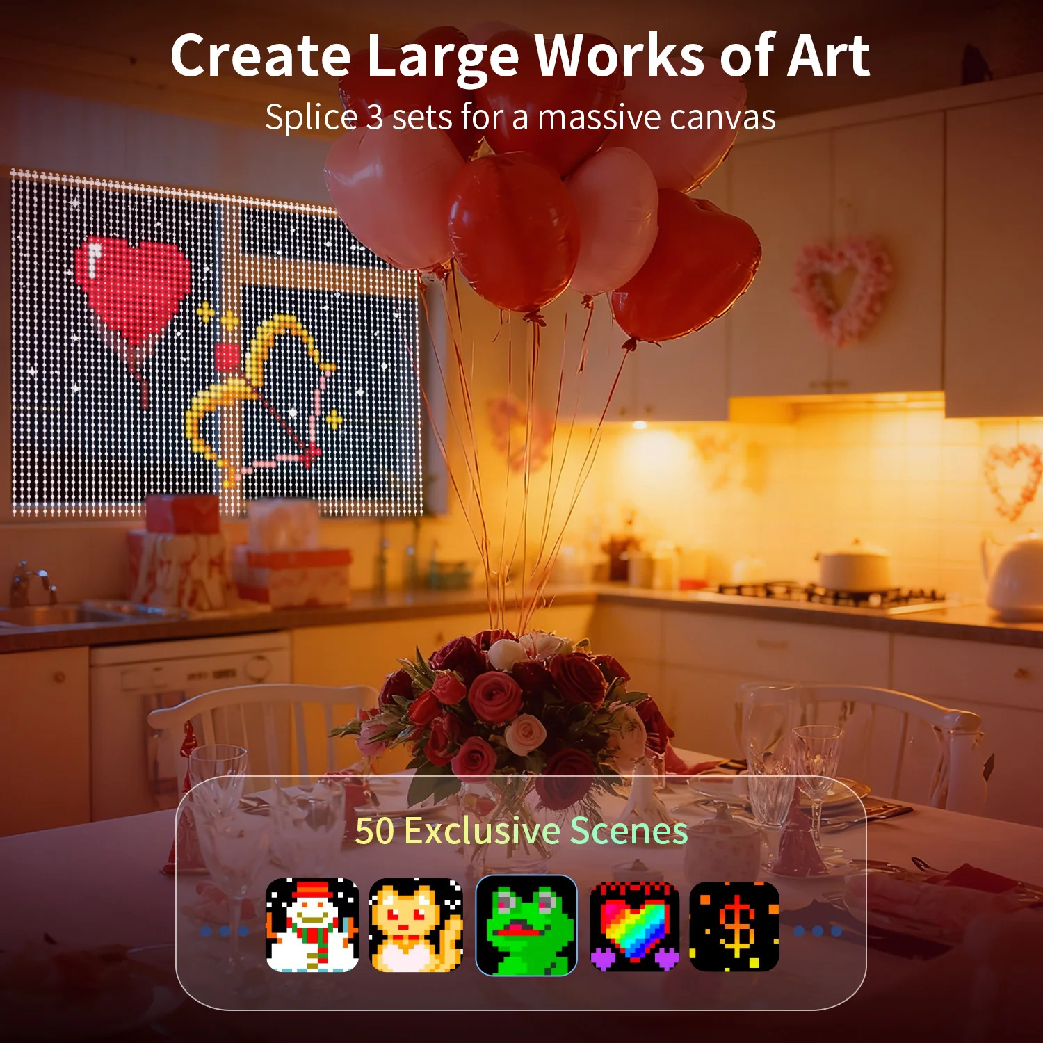 パターンledライト（アプリ制御付き）-400-led、usb給電、音楽同期rgbライト、diyスマートカーテンライト