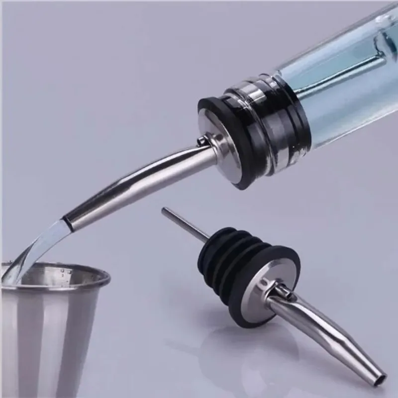 Stainless Steel Wine Bottle Stopper Olive Oil Pourer Dispenser Spout Bottle Pourer Stopper Bottle Bar Accessories Kitchen Tool