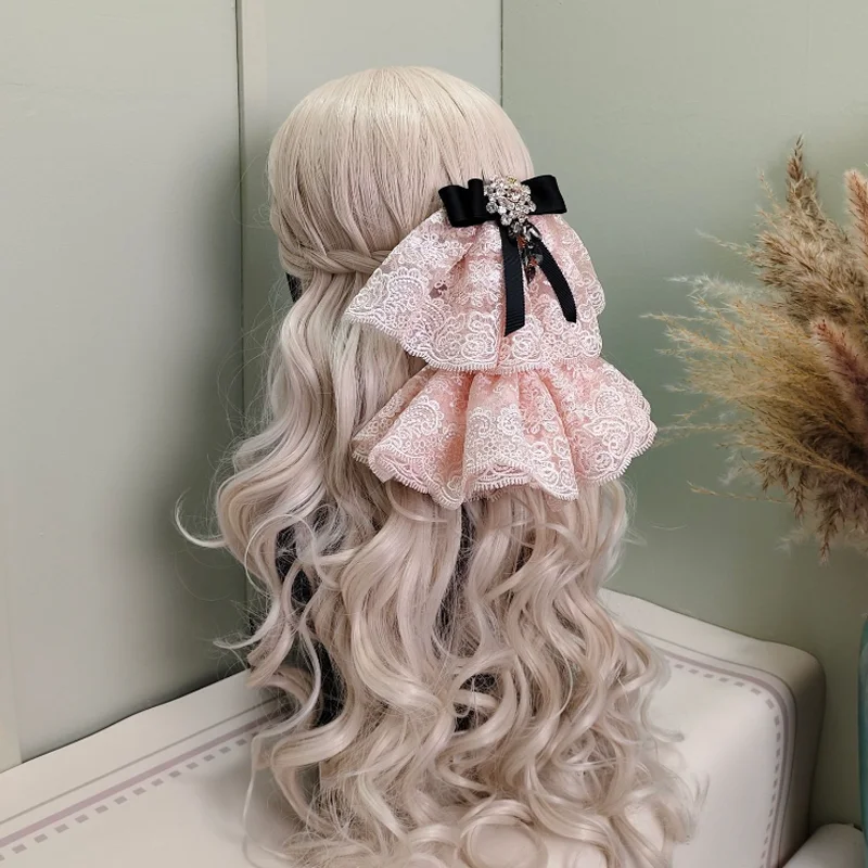 Korean High Quality Lace Headband French Hair Accessories College Style Hair Tie Women Sweet Hairband Beauty Hair Clips