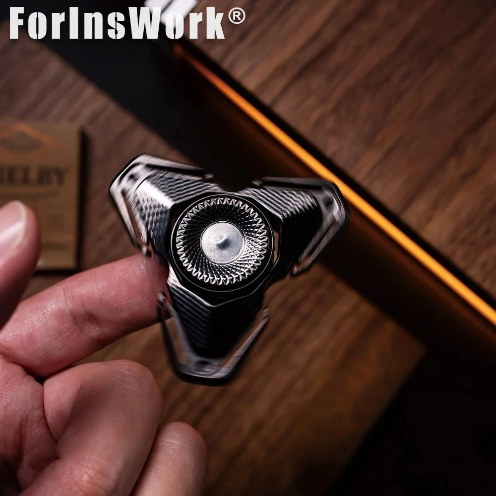 SUAN Q-S Titanium-Tungsten Qilin Pattern Gyroscope Spinner Fidget Limited 246 Pcs Armor-Breaking Fidget Spinner