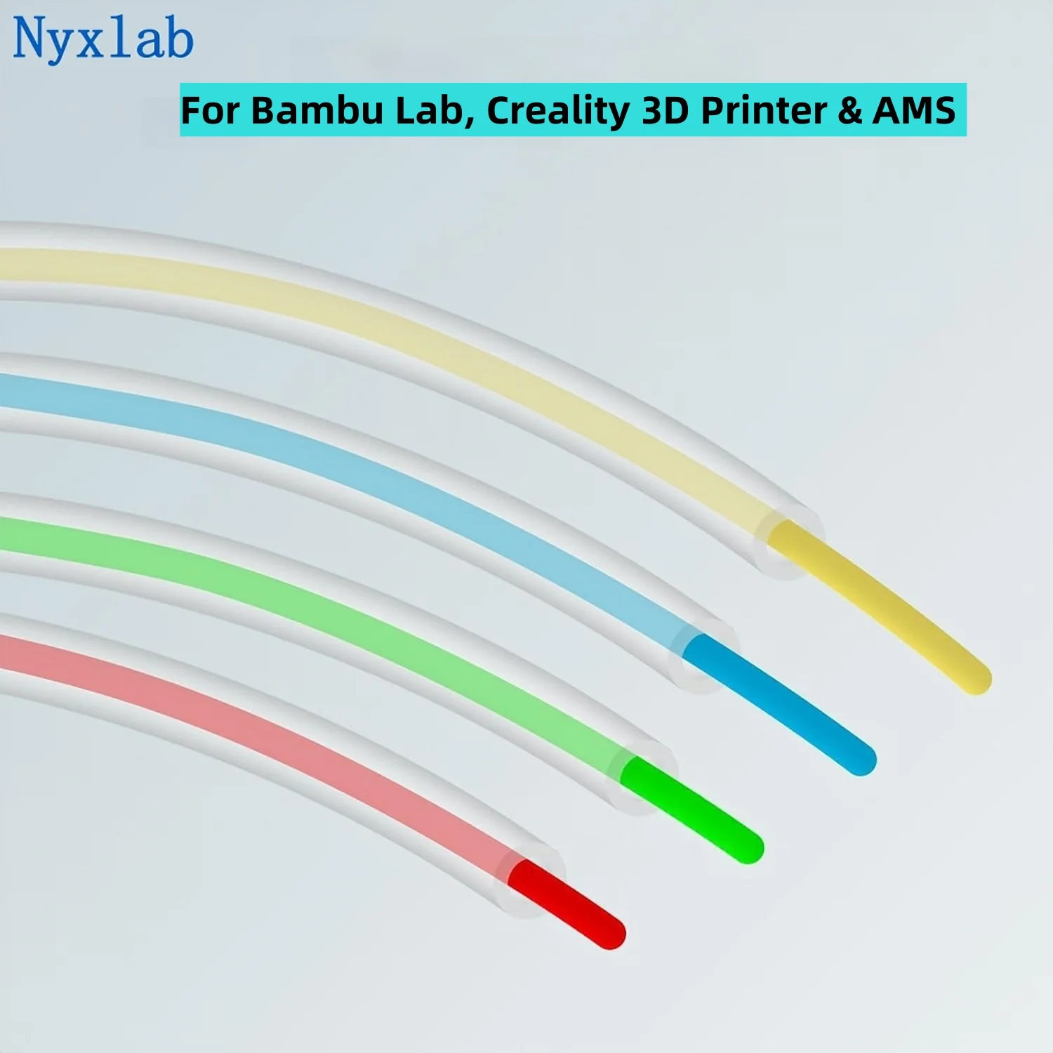 Ultra-smooth PTFE Tube, 2.5mm ID Fits 1.75mm Filament, Compatible with Bambu Lab, Creality 3D Printer & AMS