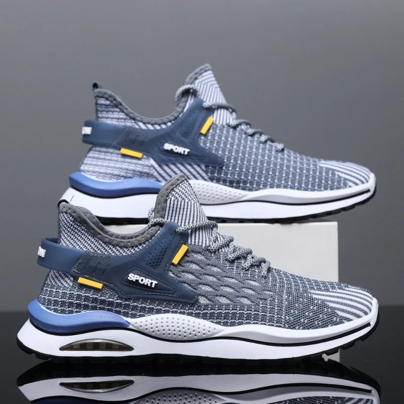 2023 Spring Casual Shoes Breathable Male Footwear Lace Up Walking Shoes Sport Running Sneakers Men Fashion Sneakers Lightweight