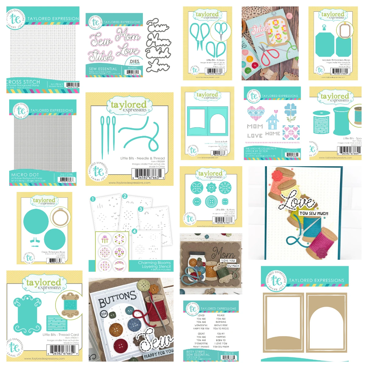 

Bitty Strips Stamp Set - Sew Essential Metal Cutting Dies and stamps DIY Scrapbooking Card Stencil Paper Cards Album Stamp Die