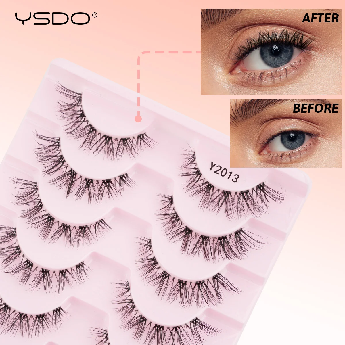 Pestañas de visón Natural, pestañas postizas 3D suaves, Maquillaje reutilizable, extensión de pestañas de ojo de gato, 3/10 pares