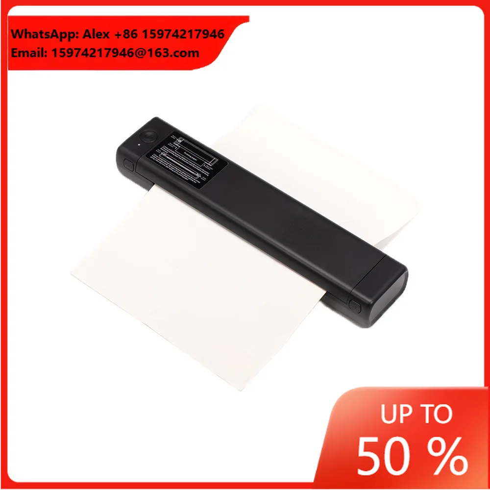 Hot Selling M08f Household Inkless A4 Paper Mini Pocket Printer Wireless Handheld Portable Thermal Printer