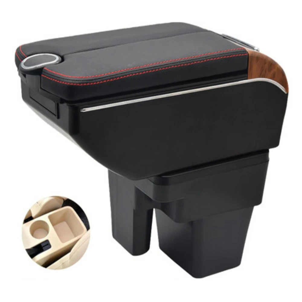 Chery A13 Very Celer fulwin 2 Armrest Box Retrofit Parts Center Console Special Storage Space Car Elbow Rest with USB Cup Holder