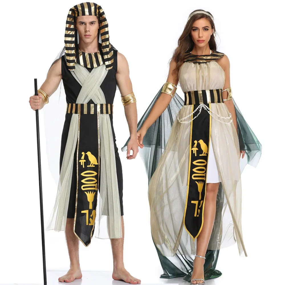 Halloween Costume Cos Egyptian Pharaoh Queen Greek Goddess Costume Stage Opera Performance Costume