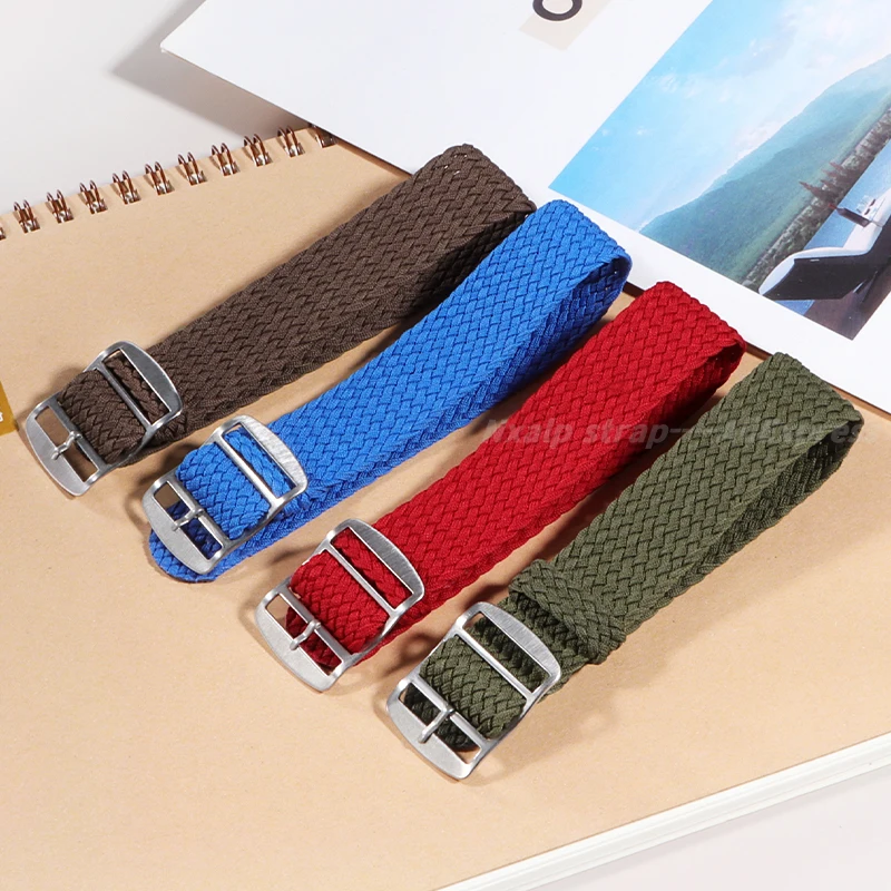 14mm 16mm 18mm 20mm 22mm Nylon Canvas Strap for Omega for Swatch Watchband Men Women Woven Bracelet Accessories for Perlon Bands