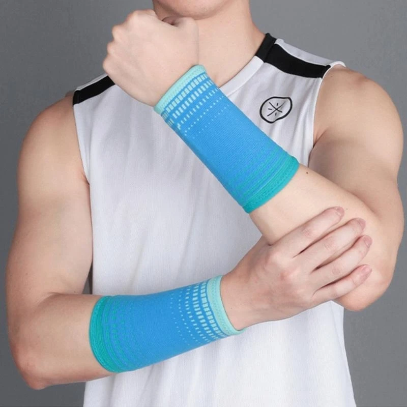 77UF Sports Bracer Outdoor Knitted Wristband Wrist Strap Basketball Fitness Weightlifting Wrist Support Brace Wraps Guard