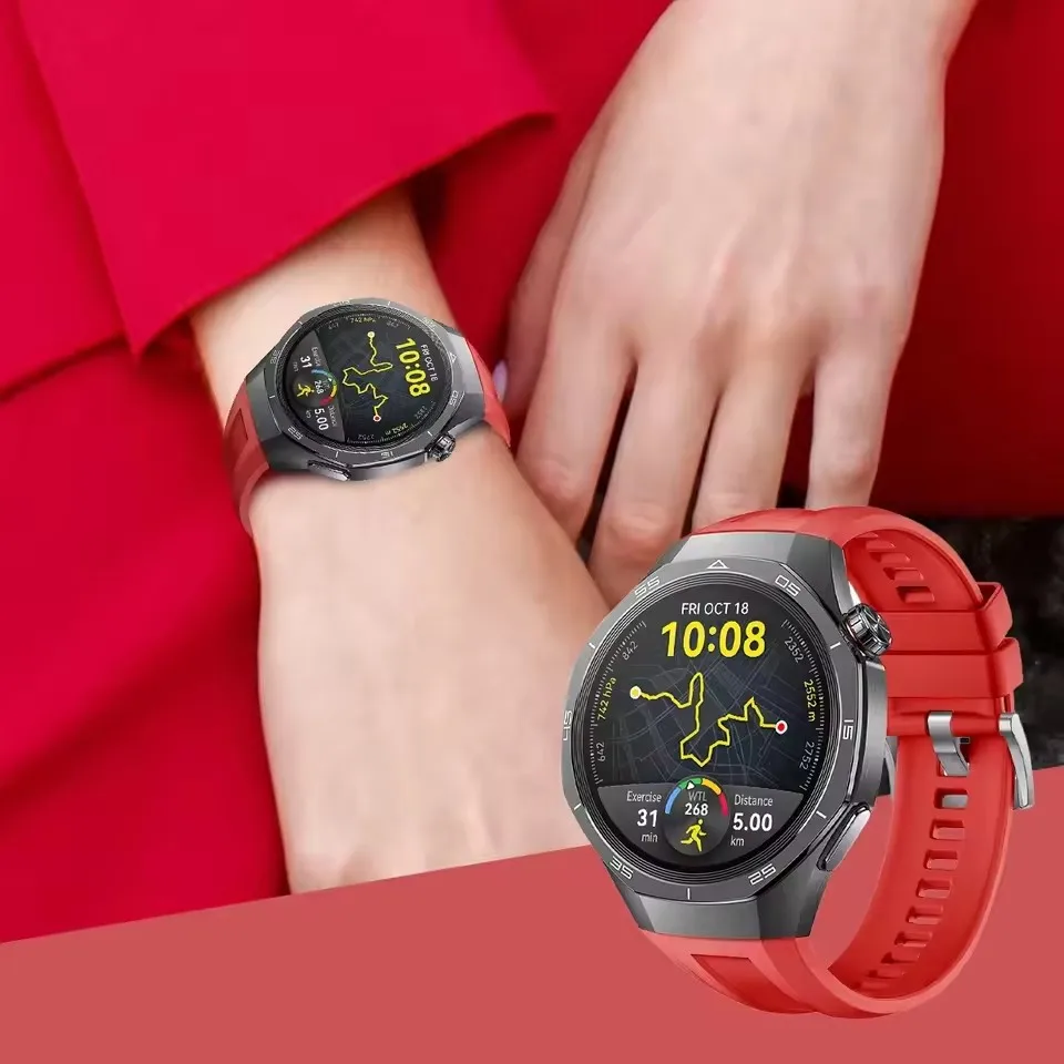 22mm Size Universal Silicone Pin Buckle Watch Strap for Huawei Watch GT 5 Pro 46mm 22mm Breathable Sport Strap image 3