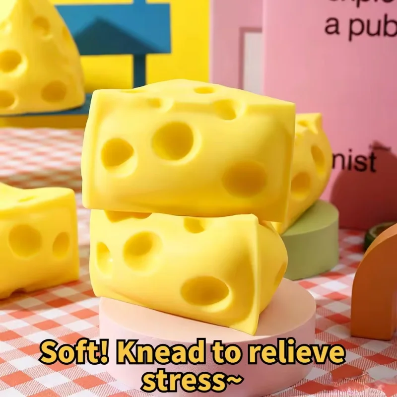 Triangular Square Cheese Squeeze ornaments Slow Rebound Thrust Relief Sensory ,Soft Butter Cheese
