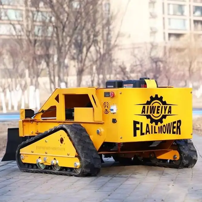 

Customized new remote-controlled intelligent lawn mower for all terrains, including mountains and plains flail mower