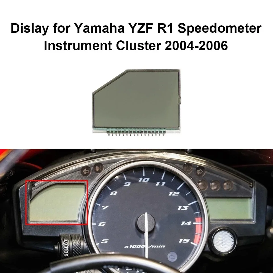 Display for Yamaha YZF R1 R6 Speedometer Instrument Cluster