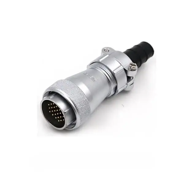 WF28 24pin Male Plug Female Socket Aviation Waterproof Connector Docking Straight TI+ZI