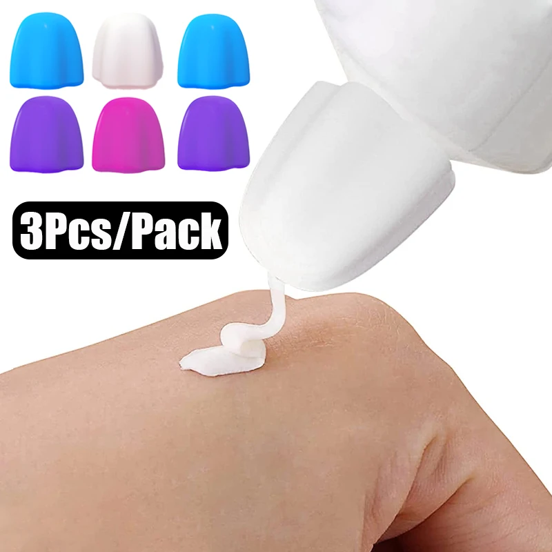 3/1PCS Silicone Toothpaste Cap Self-sealing Toothpaste Squeezer Pump Dispenser Household Bathroom Accessories Toothpaste Saver