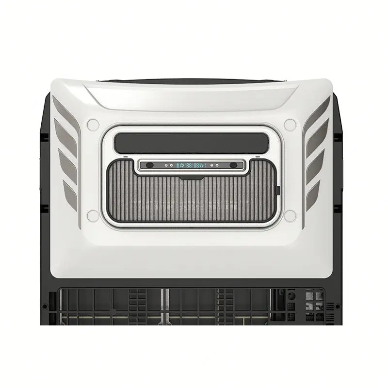 Electric AC Parking Cooler Rooftop Air Conditioner Brushless Motor Fan for Trucks vans Buses Caravansloka 12v/24v