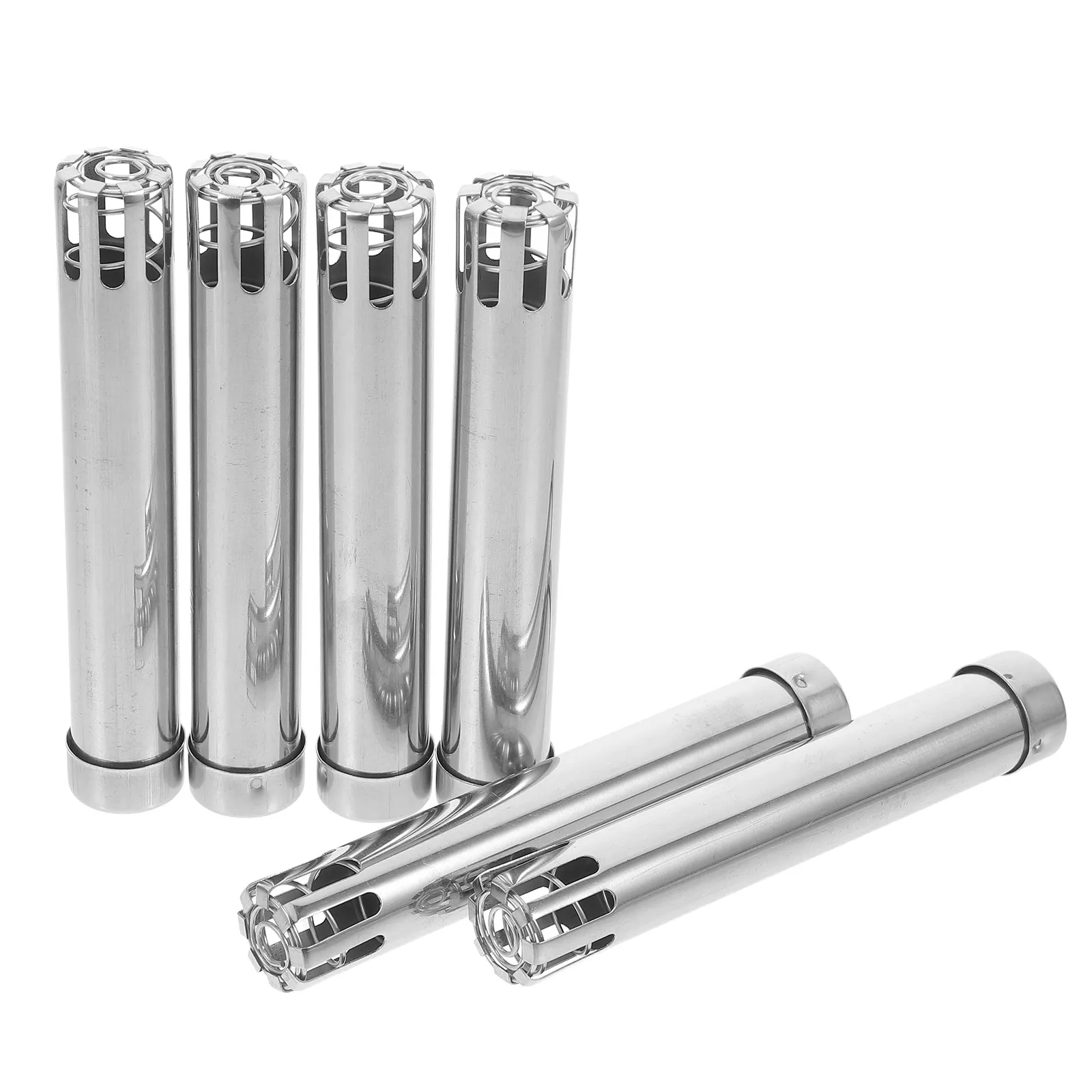 

6Pcs Stainless Steel Moxa Stick Pusher for Moxibustion Therapy Portable Spring-Design Moxibustion Cone Holder Pain Relief Body