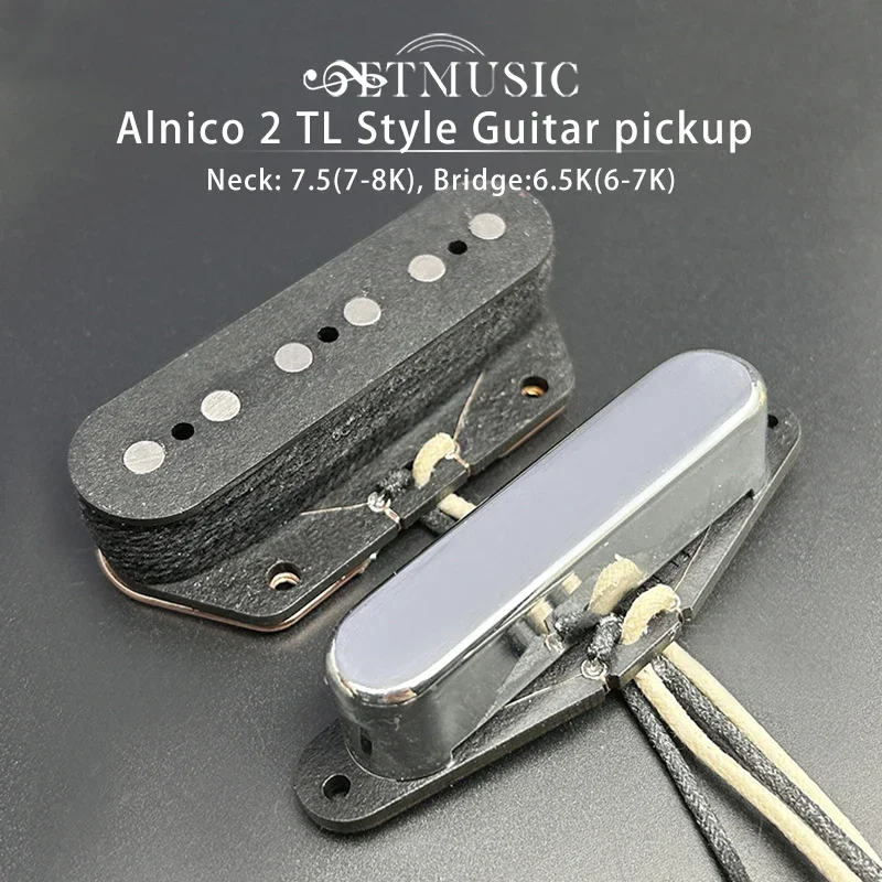 

Alnico II Magnet Pickup for TL Electric Guitar Neck and Bridge 7.5/6.5K Alnico 2 Pickup Guitar Parts