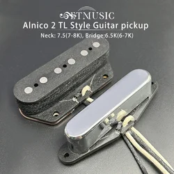 Alnico II Magnet Pickup for TL Electric Guitar Neck and Bridge 7.5/6.5K Alnico 2 Pickup Guitar Parts