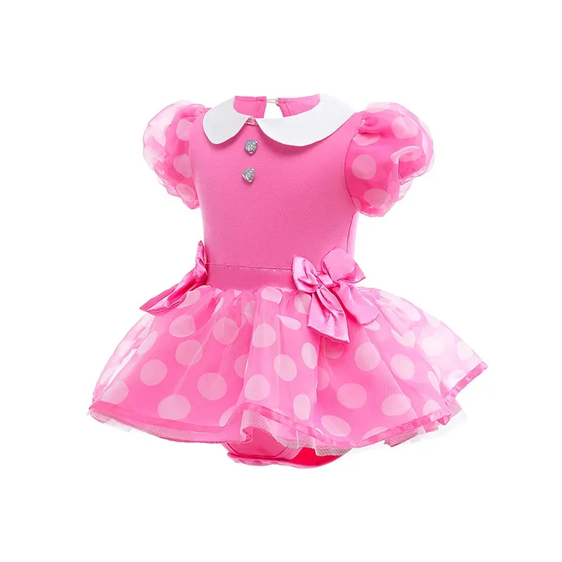 

Одежда для новорожденных, милый детский комбинезон для первого дня рождения, модное платье маленькой принцессы, комбинезон для маленьких девочек 3, 6, 9, 12, 18 месяцев