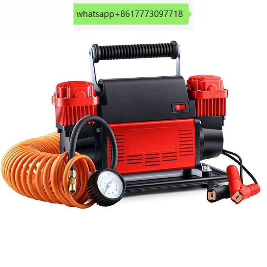 

Portable Air Compressor Tire Inflator Car Dual-Cylinder Air Pump 780W High-Power High-Pressure Air Pump with Mechanical Watch