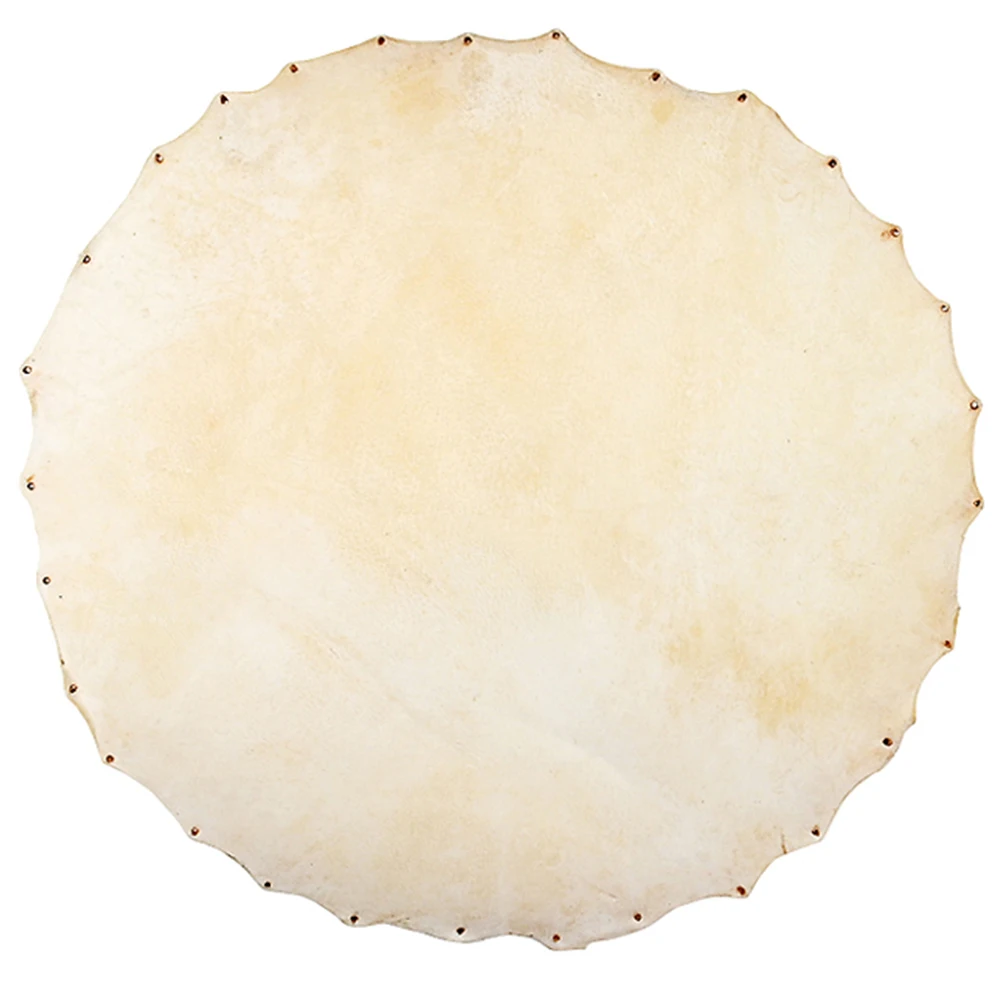 Raccordi per la pelle del tamburo africano Sostituzioni di parti per percussioni Bongo Copertine per batteria africana Pelle di capra per tamburo Stile casuale 30 cm / 35 cm