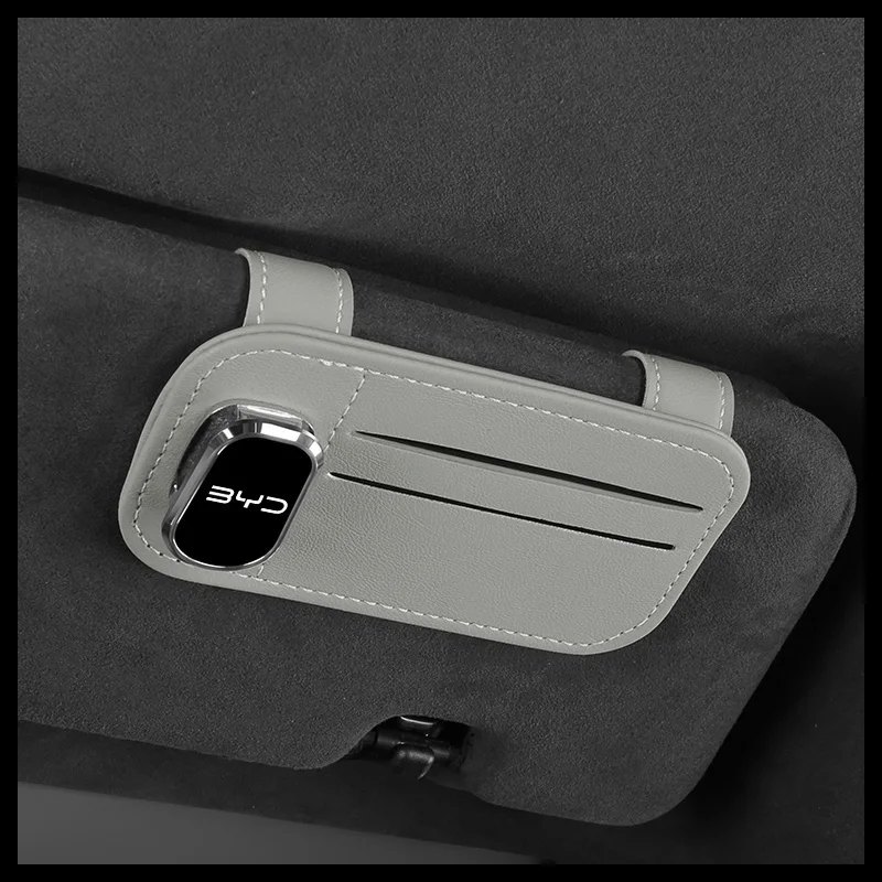 

Car Sun Visor Eyeglass Clip For BYD Atto 3 Yuan Plus Song Plus Dmi Dolphin Seal Tang Han Qin F3 E6 Multi-Function Glasses Holder
