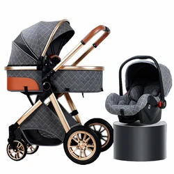 Poussettes 2 en 1/3 en 1 avec siège auto portable, poussette de voyage pliante, chaise légère bon marché, livraison gratuite