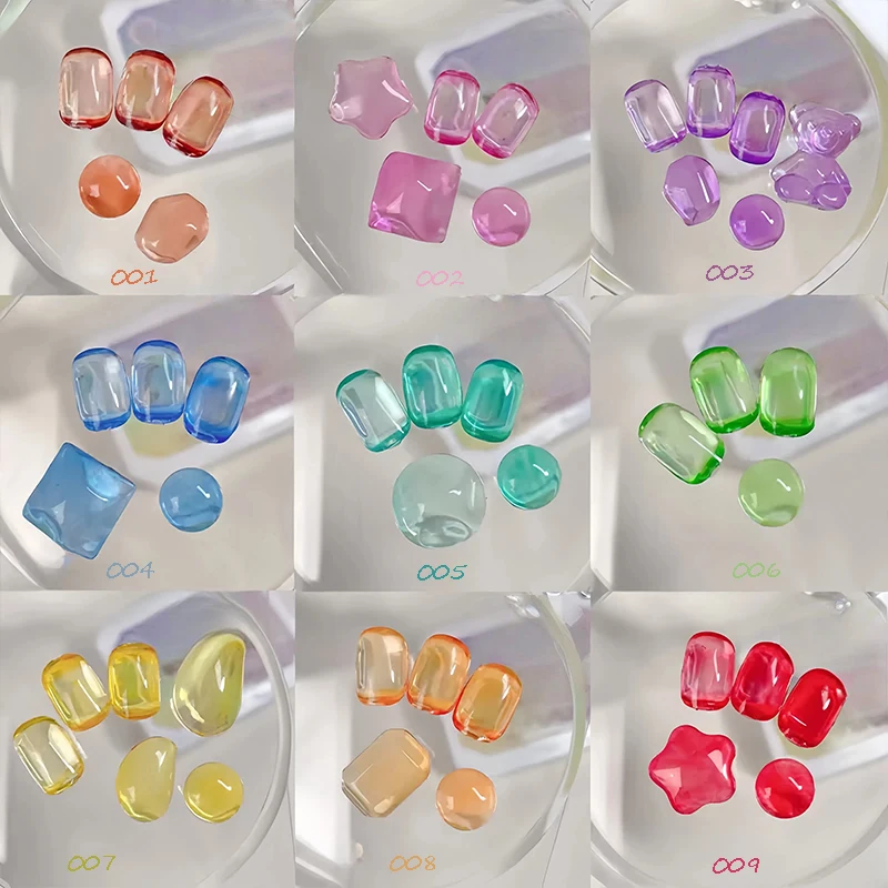 Summer Candy Jelly Color Solid Nail Polish Gel 9 Colors Nail Gel - Strong Setting Gel, Transparent Jelly Color, Can Be Overlaid