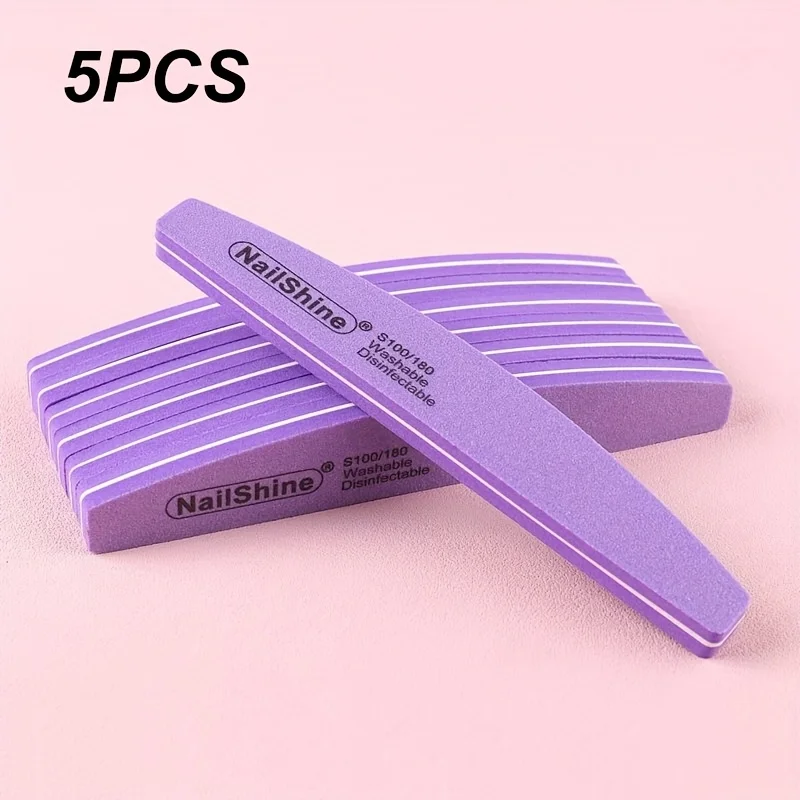 2/5/10PCS Professionele dubbelzijdig Nagelvijl Blok Kleurrijke Spons Nagellak Buffing Schuren Buffer Strip polijsten Pedicure