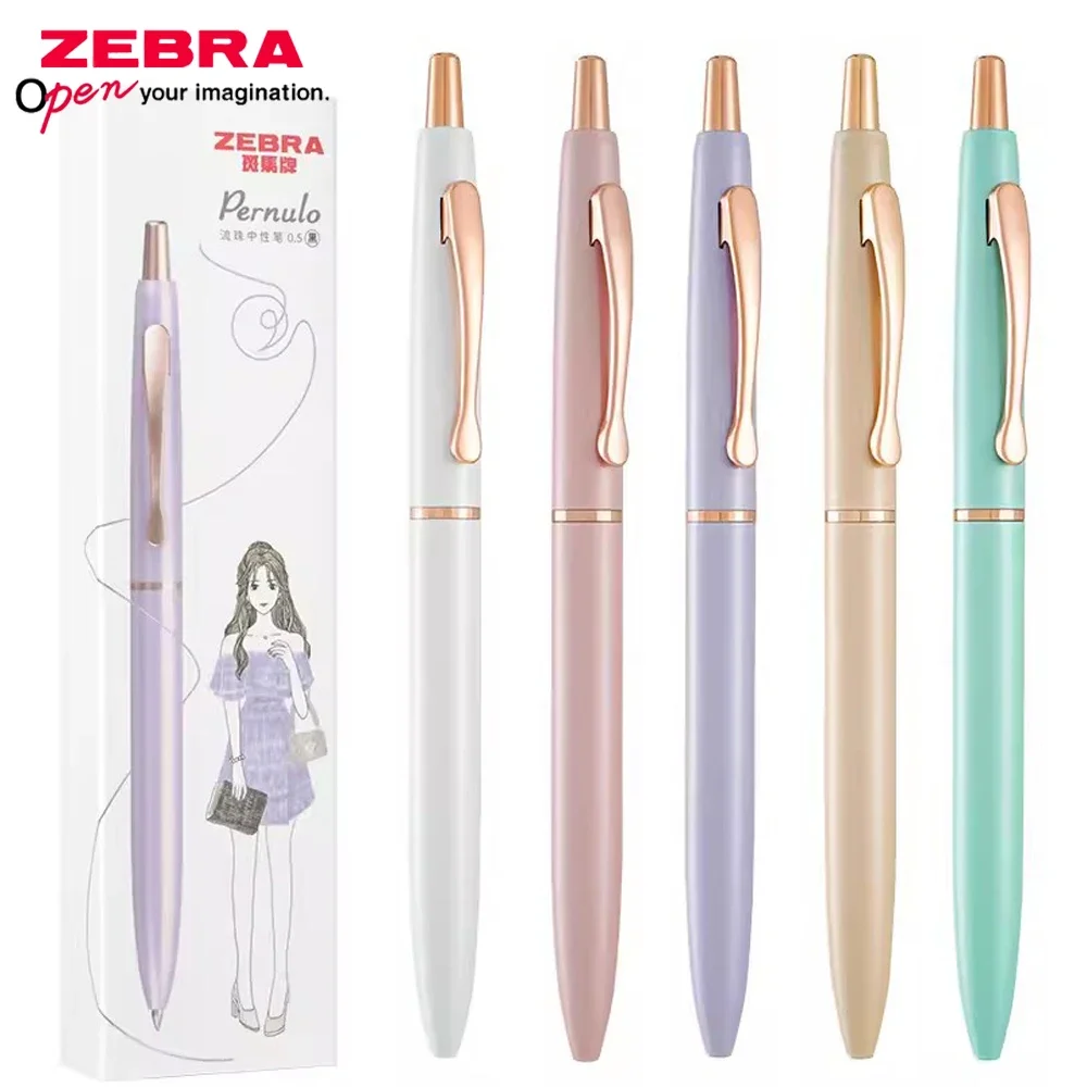 Imagem -06 - Zebra Jj30 Metal Gel Pen Pearlescent Limited Ballpoint Holder Papelaria Bonito Nova Moda Japonesa Caixa de Presente