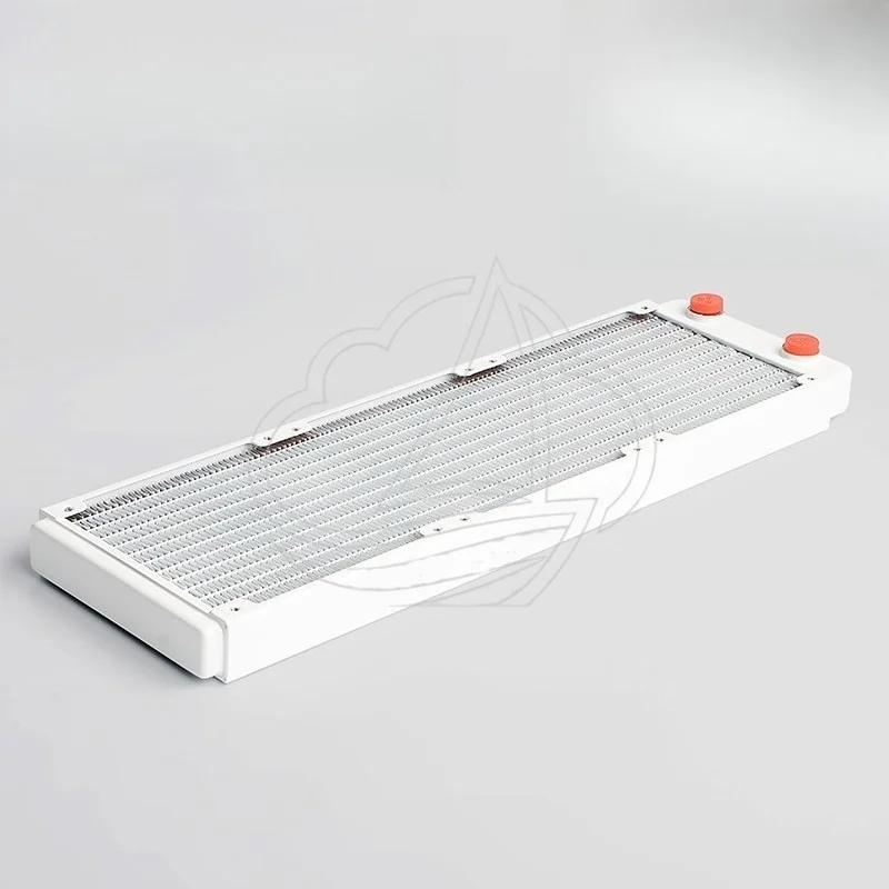 Painted White Copper Radiator Pure Copper Fin ROHS Certified for PC Water Cooling