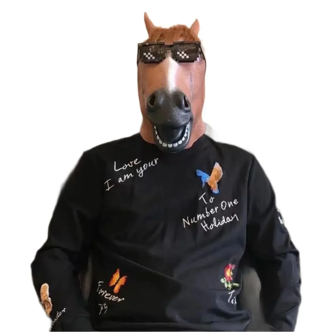 Paardenhoofdmasker Halloween Cosplay Kostuum Griezelig Dierenkostuum Prop Hoofddeksel Halloween Decor Grappig Rubberen Dierenkopmasker