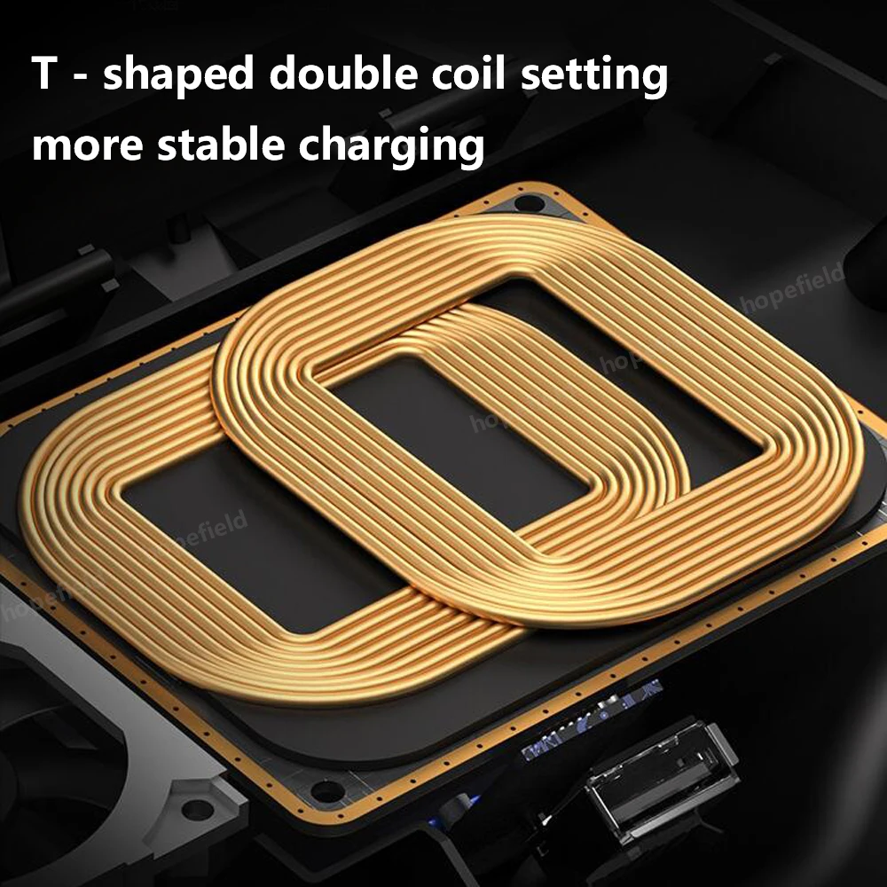 15W wireless charging Pad For Mercedes Benz C Class W205 AMG C43 C64 GLC43 GLC63 X253 Car Phone Charge Mobile Holder Accessories