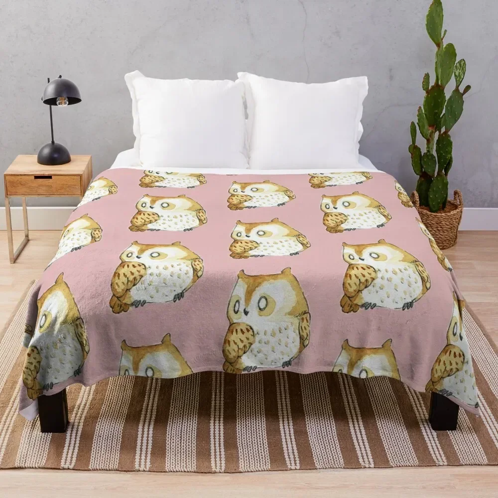 Eastern Screech Owl Throw Blanket Decorative Sofas anime Blankets