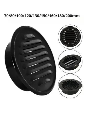 Stainless steel 70-200mm Exterior wall air outlet vent grille round duct cap air ventilation cover hole plug ventilation system