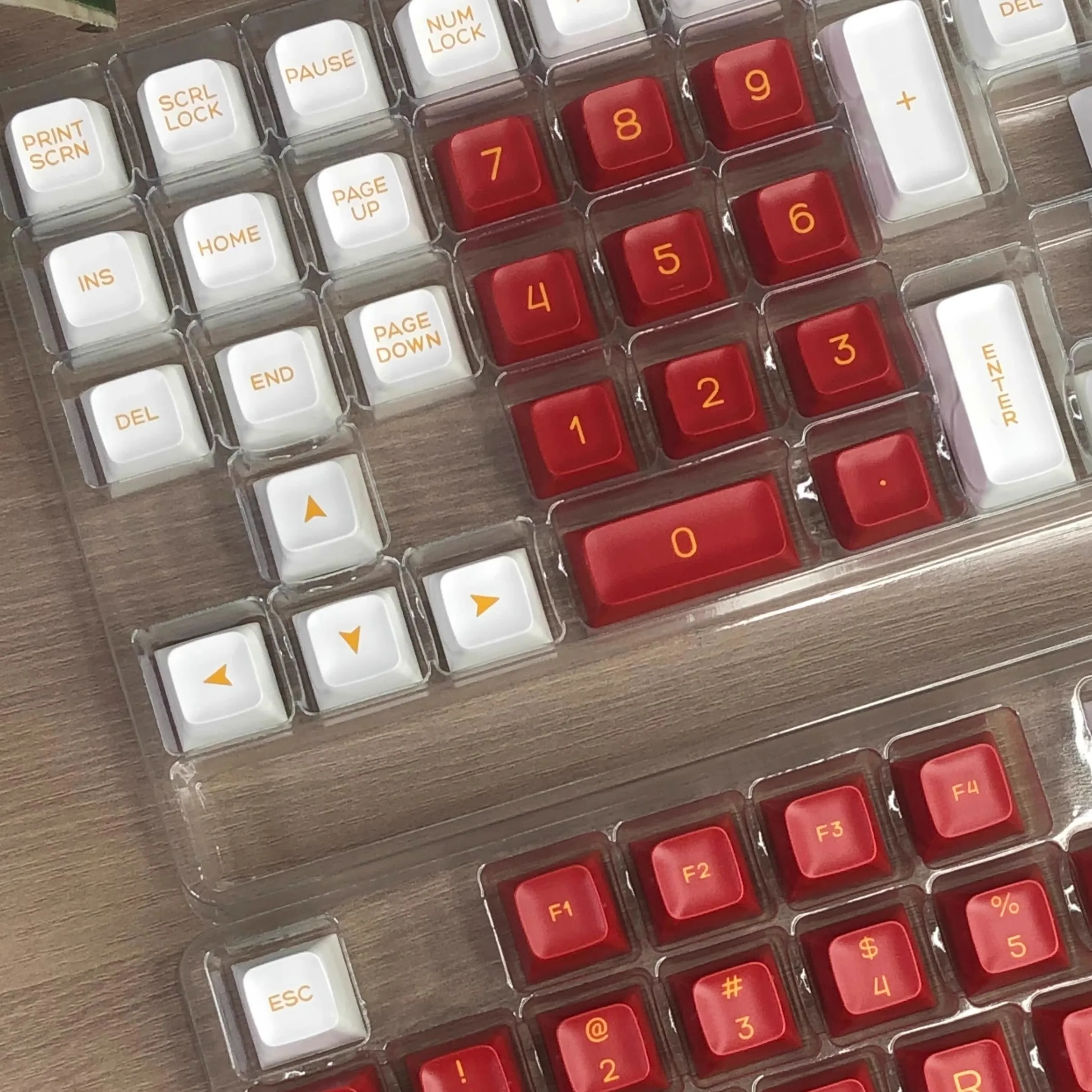 GMK Flame colors Keycap SA Profile Keycaps PBT Double Shot Key Caps Set ISO Enter 7U Spacebar for Custom Mechanical Keyboard KIT