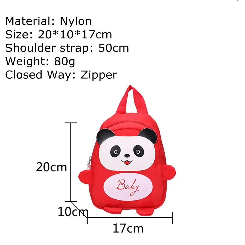 Nylon Baby Girls Boy Preschool Kids Toddler School Bags Mini Backpack Panda  Cartoon Anti-lost