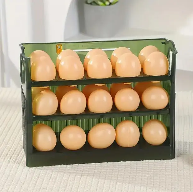 

Egg Storage Box For The Side Door Of The Refrigerator At Home Multi-Layer Large-Capacity Storage Artifact For Kitchen Storage