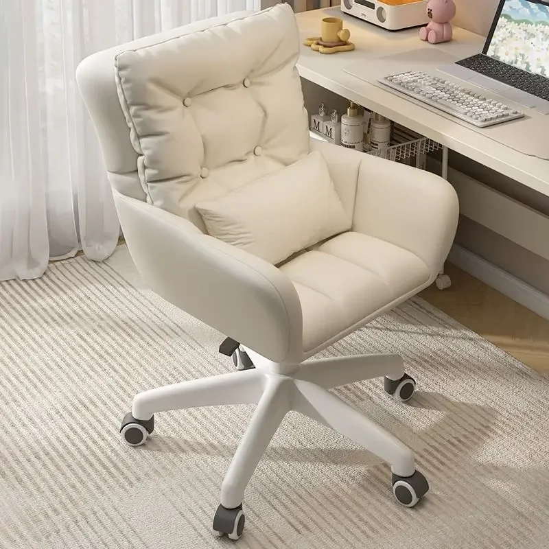 

Comfortable Sedentary Home Study Chair Dormitory Desk Girls' Bedroom Makeup Chair Office Lift Swivel Chair