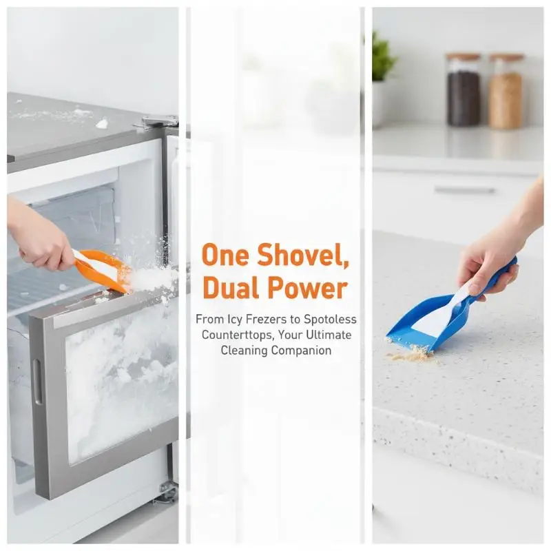 Refrigerator Defrost Shovel Ice Scraper Plastic Freezer Ice Shovel Kitchen Oil Removal Shovel Handheld Deicing Tools