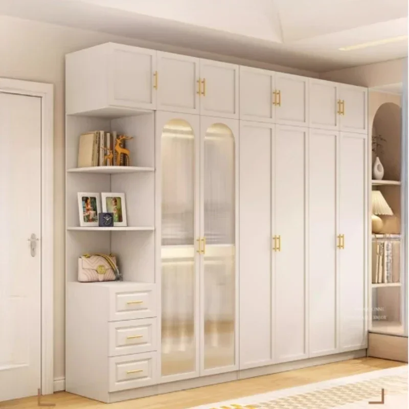 Organizer Underwear Storage Wardrobes Multilayer Bedroom Open Closets Room Wardrobes Glass Doors Drawers Guarda Roupas Furniture